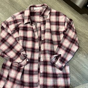 Purple/pink flannel shirt